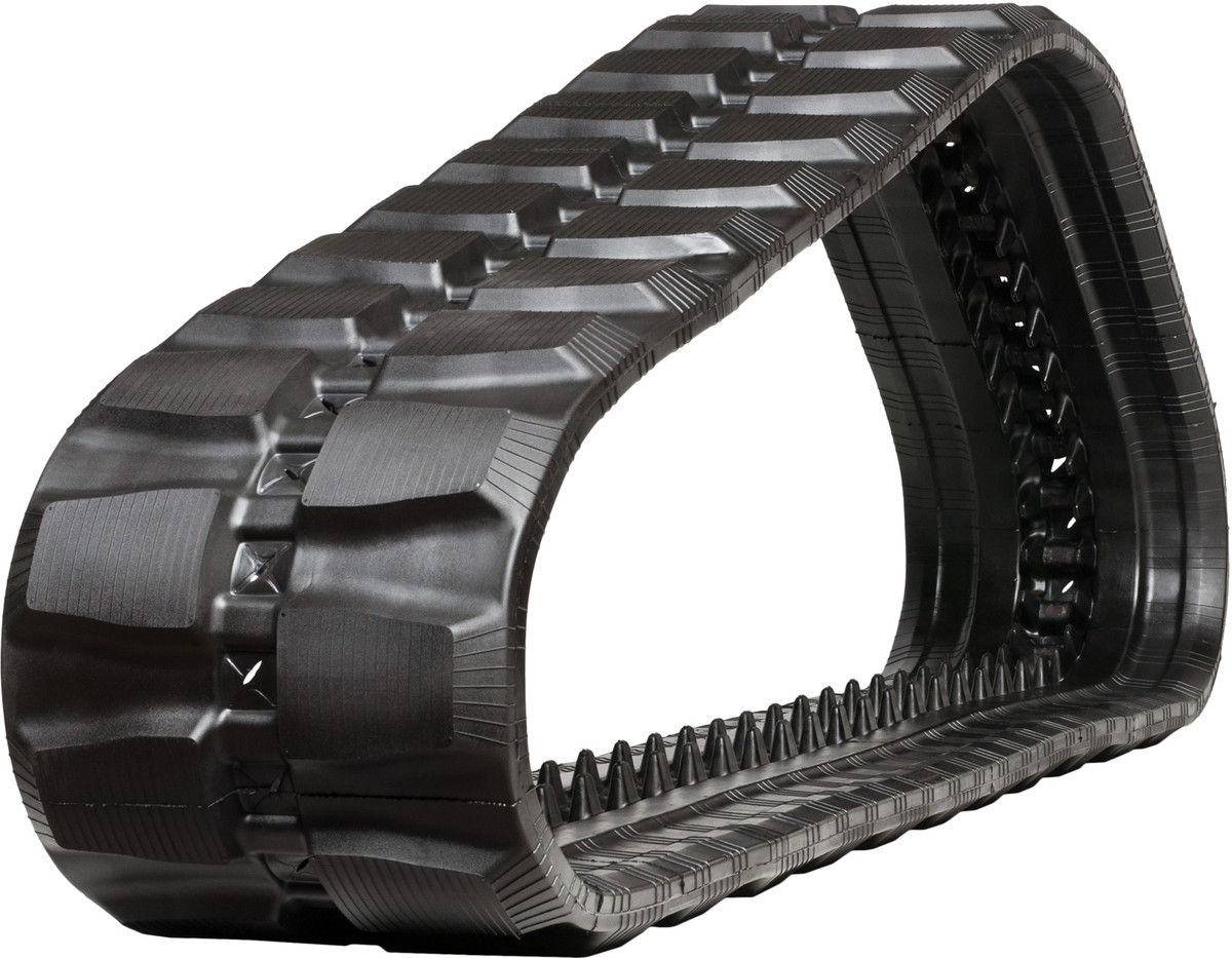 set of 2 18" heavy duty block pattern rubber track (450x86bx55)