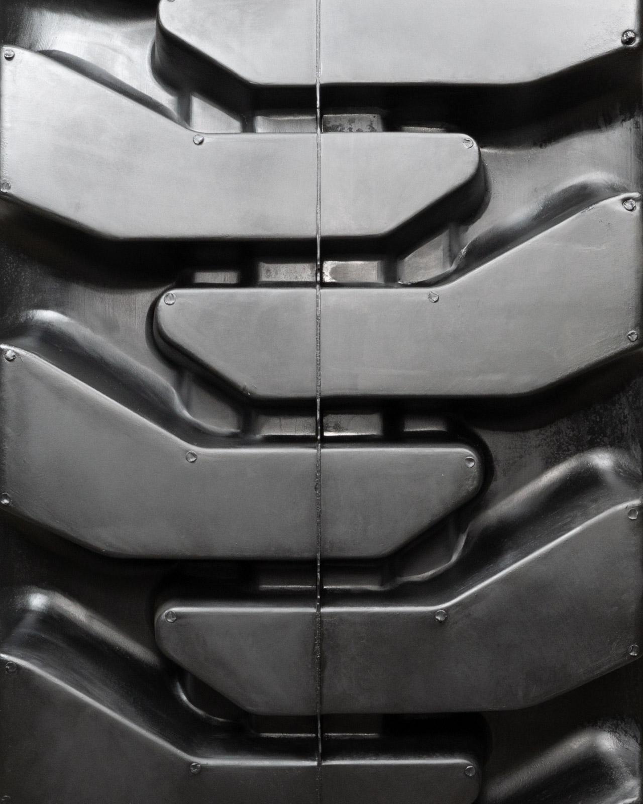 set of 4 33x12-20 (12x16.5) solid dura-flex skid steer tires with 8x8 rim